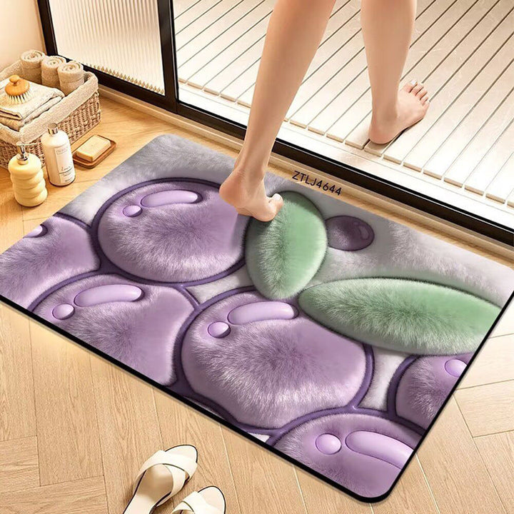Plush Avocado-Themed Bath Mat Kalsten