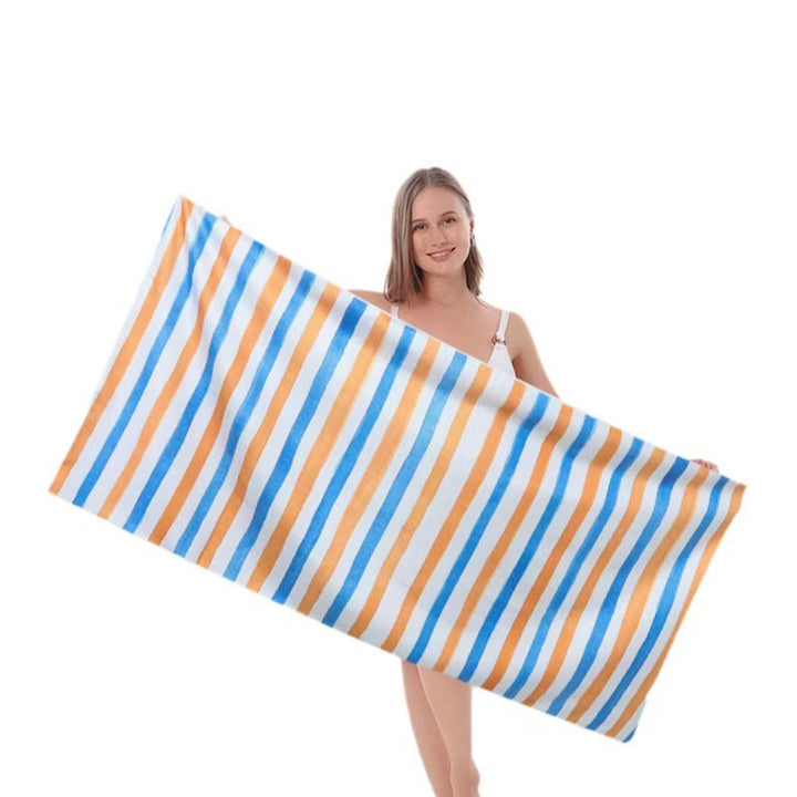 Ladies beach towel with maritime stripe pattern Kalsten