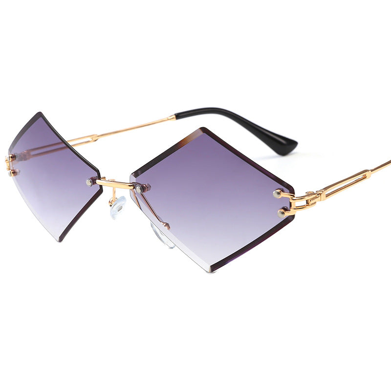 Ladies fashionable geometric sunglasses with mirrored lenses Kalsten