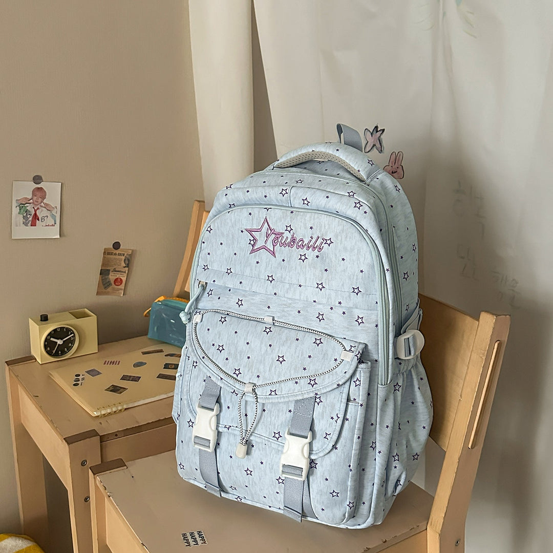 Star-Embellished Adventure School Backpack