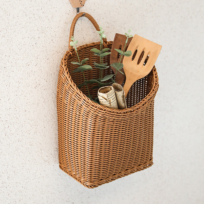 Handcrafted Wicker Storage Bin Kalsten