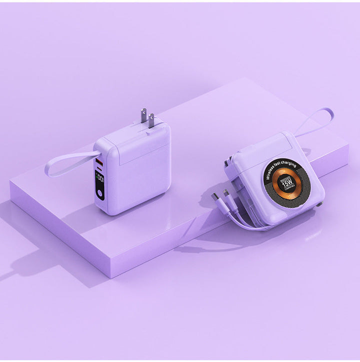 Portable charger with integrated wireless fast charging Kalsten