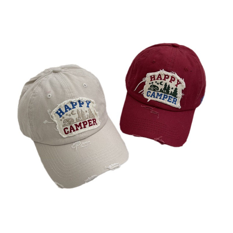 Men's Distressed Vintage-Inspired Baseball Cap Kalsten