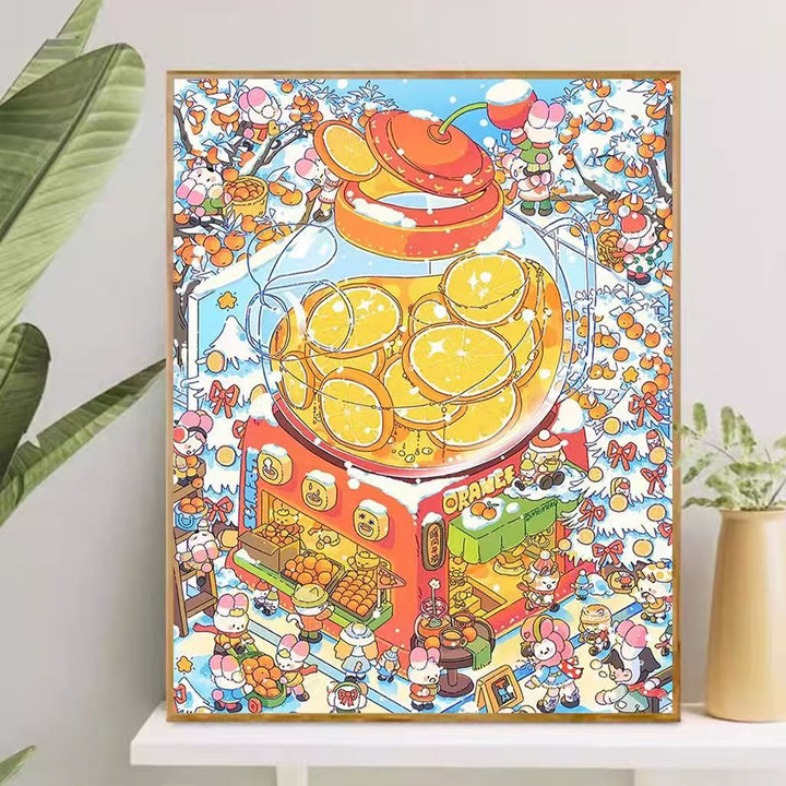Playful Cartoon-Themed Art Canvas Kalsten