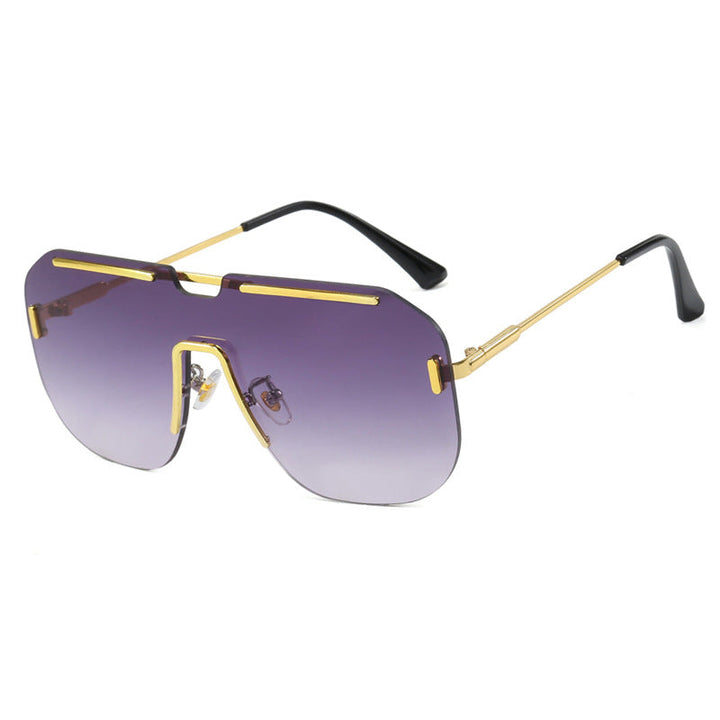 Women's geometric sunglasses with stylish metal frame and UV protection Kalsten