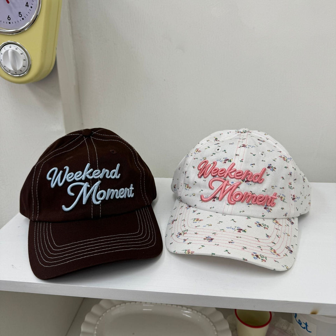 Women's Casual Cotton Baseball Cap with Embroidered Phrase Kalsten