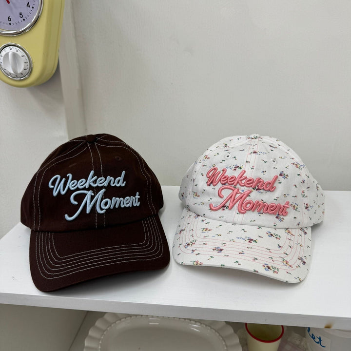Women's Casual Cotton Baseball Cap with Embroidered Phrase Kalsten