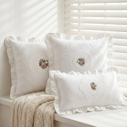 Decorative Embroidered Throw Pillow
