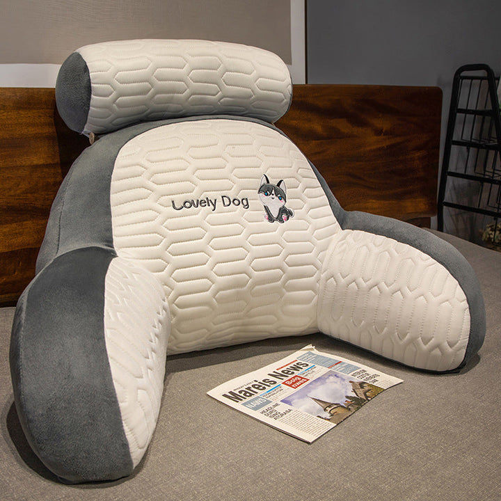 Plush back support pillow with toast design Kalsten