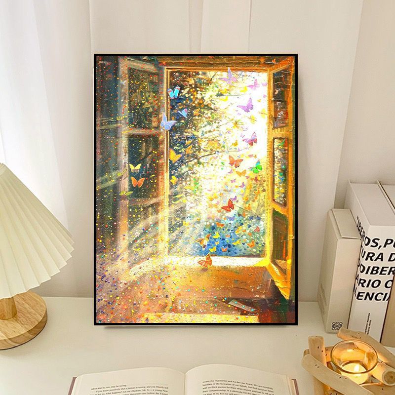 Butterfly-Inspired Dreamy Canvas Art Kalsten