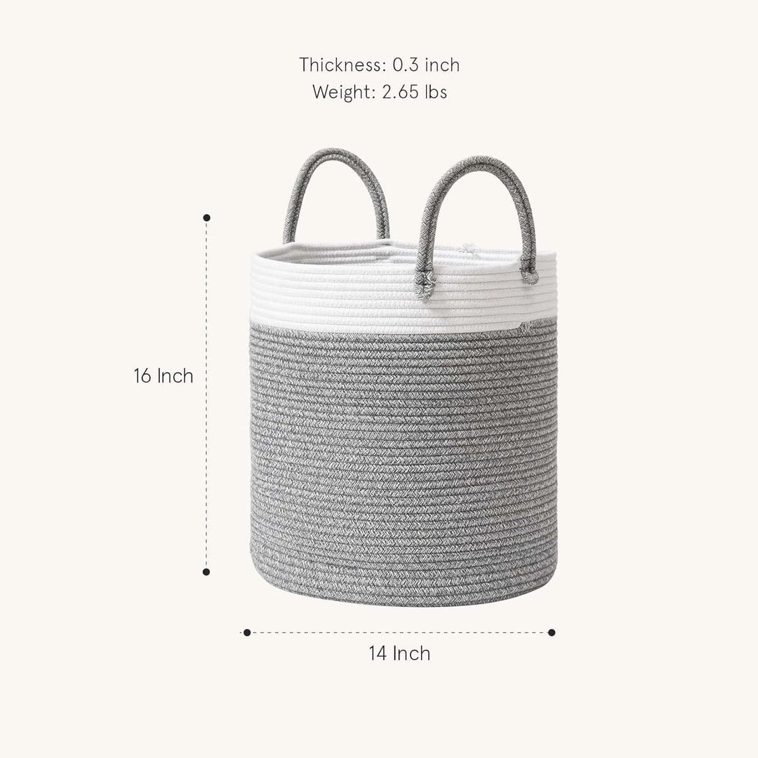 Women's storage basket with practical carrying handles Kalsten