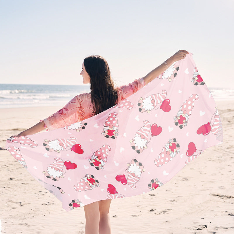 Beach towel in elegant jellyfish design Kalsten