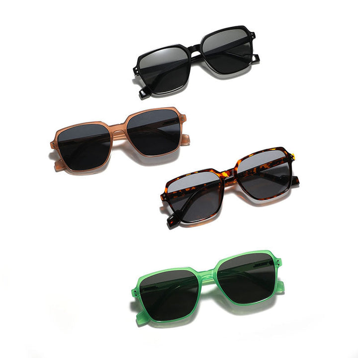 Women's square sunglasses with stylish plastic frame and polarized lenses Kalsten