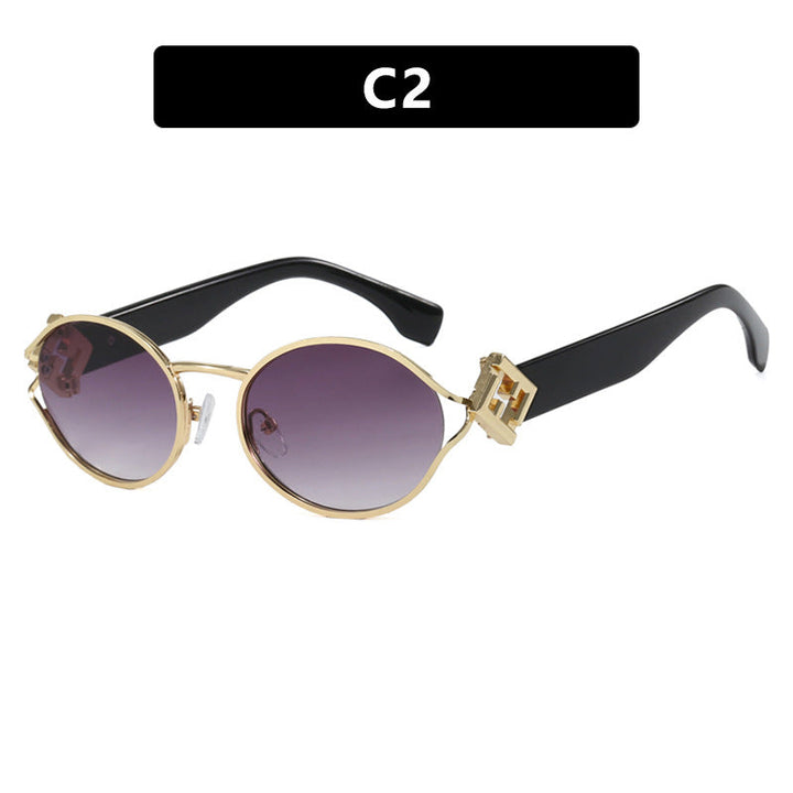 Ladies fashionable sunglasses with elegant metal frame and UV protection Kalsten
