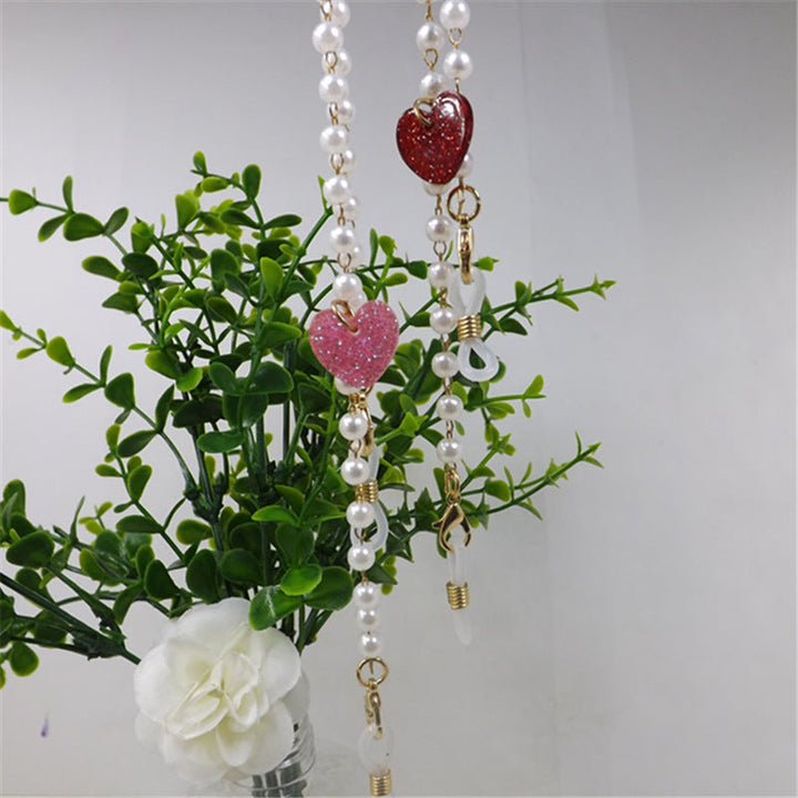 Pearl necklace with heart pendant Kalsten