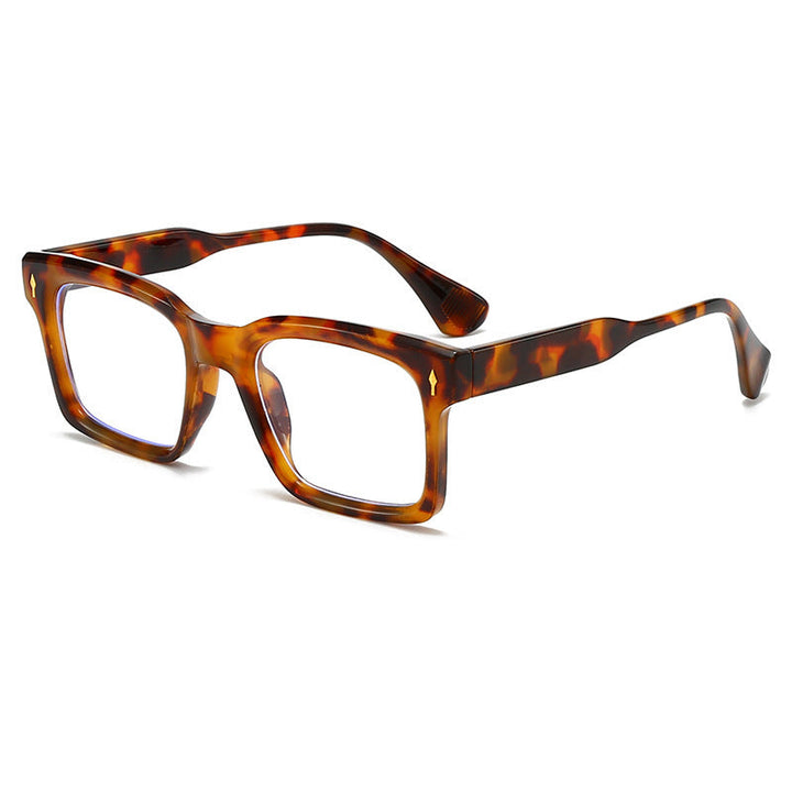 Ladies Rectangular Sunglasses in Elegant Tortoiseshell Design Kalsten