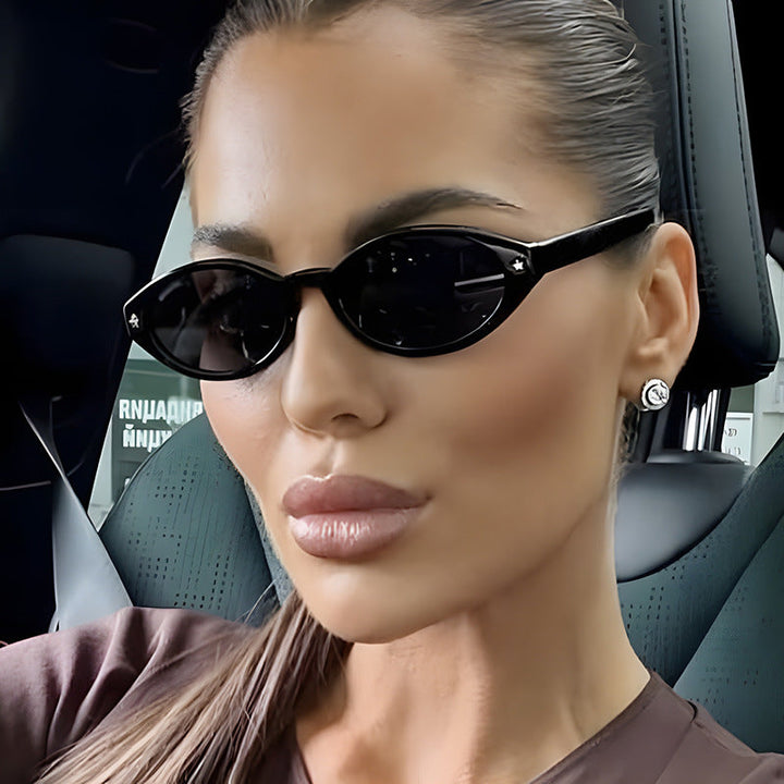 Women's Cat-Eye Sunglasses with Elegant Carry Bag Design Kalsten