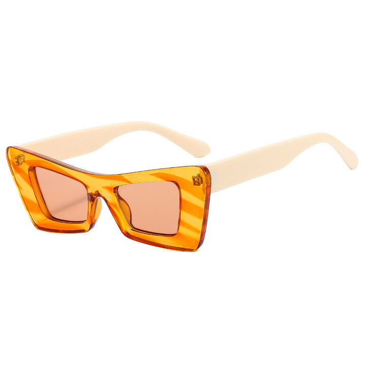 Ladies eye-catching designer sunglasses with modern prism frame Kalsten