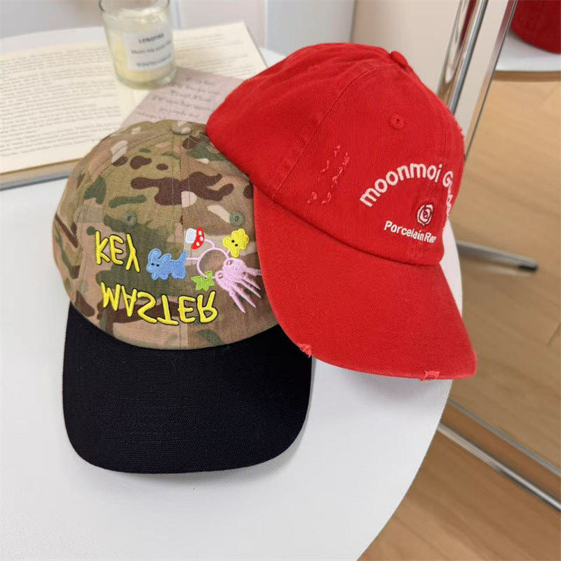 Men's Vintage-Inspired Distressed Baseball Cap Kalsten