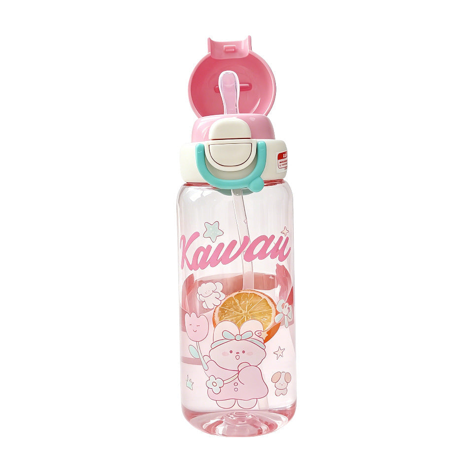 Ladies water bottle with practical spout and playful design Kalsten