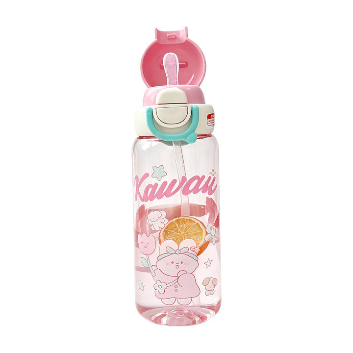 Ladies water bottle with practical spout and playful design Kalsten
