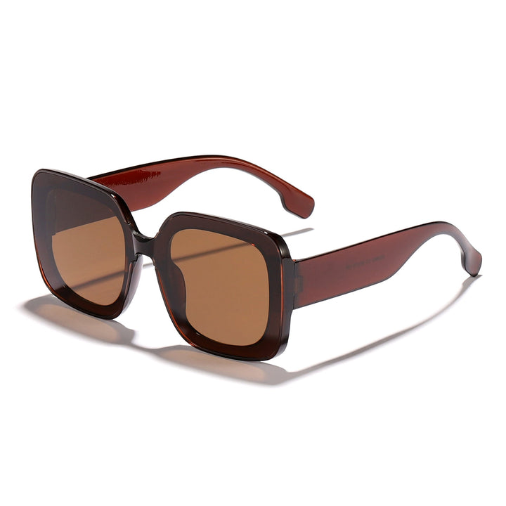 Women's square sunglasses with innovative transparent frame design Kalsten