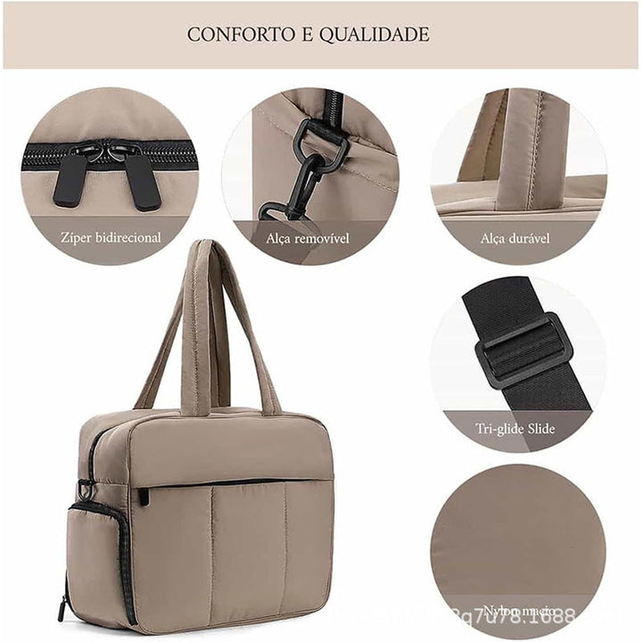 Multifunctional tote bag with insulated interior compartment Kalsten