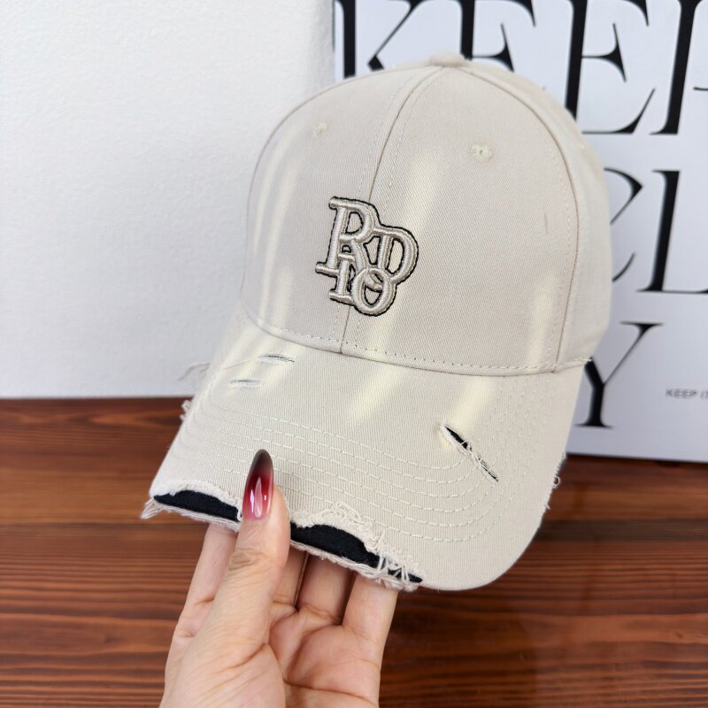 Women's Distressed Classic Cotton Baseball Cap Kalsten
