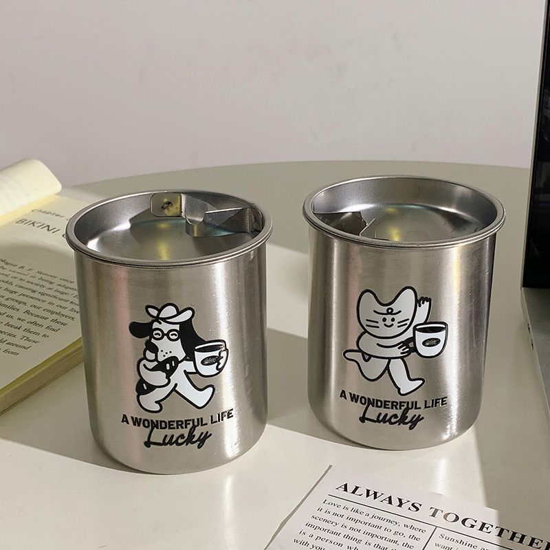 Stainless Steel Ashtray with Charming Design Kalsten