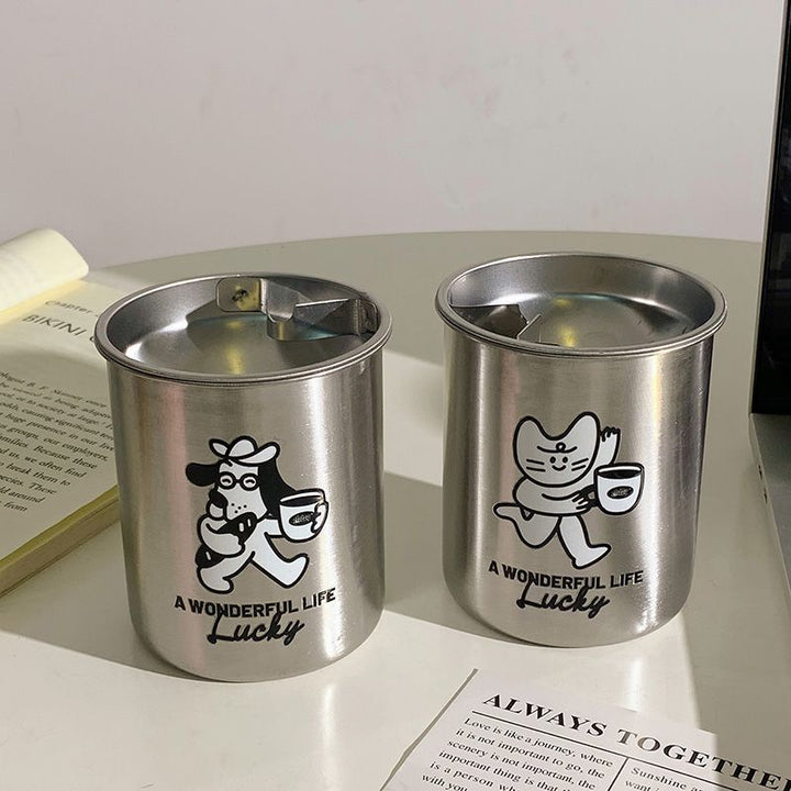 Stainless Steel Ashtray with Charming Design Kalsten