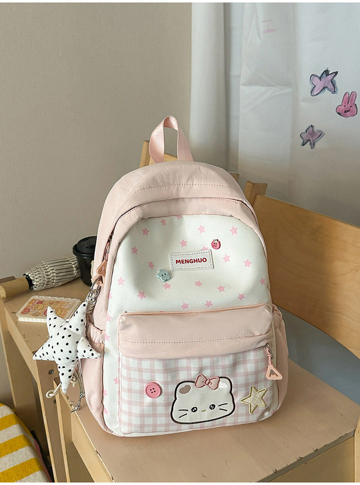 Girls' Adorable Cute Character-Themed School Backpack