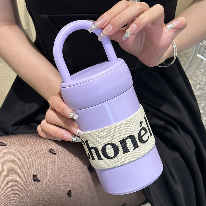 Women's multifunctional thermos cup with practical carrying handle Kalsten