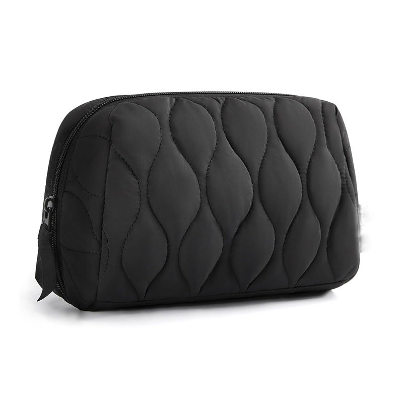 Cosmetic organizer bag with luxurious wave pattern Kalsten