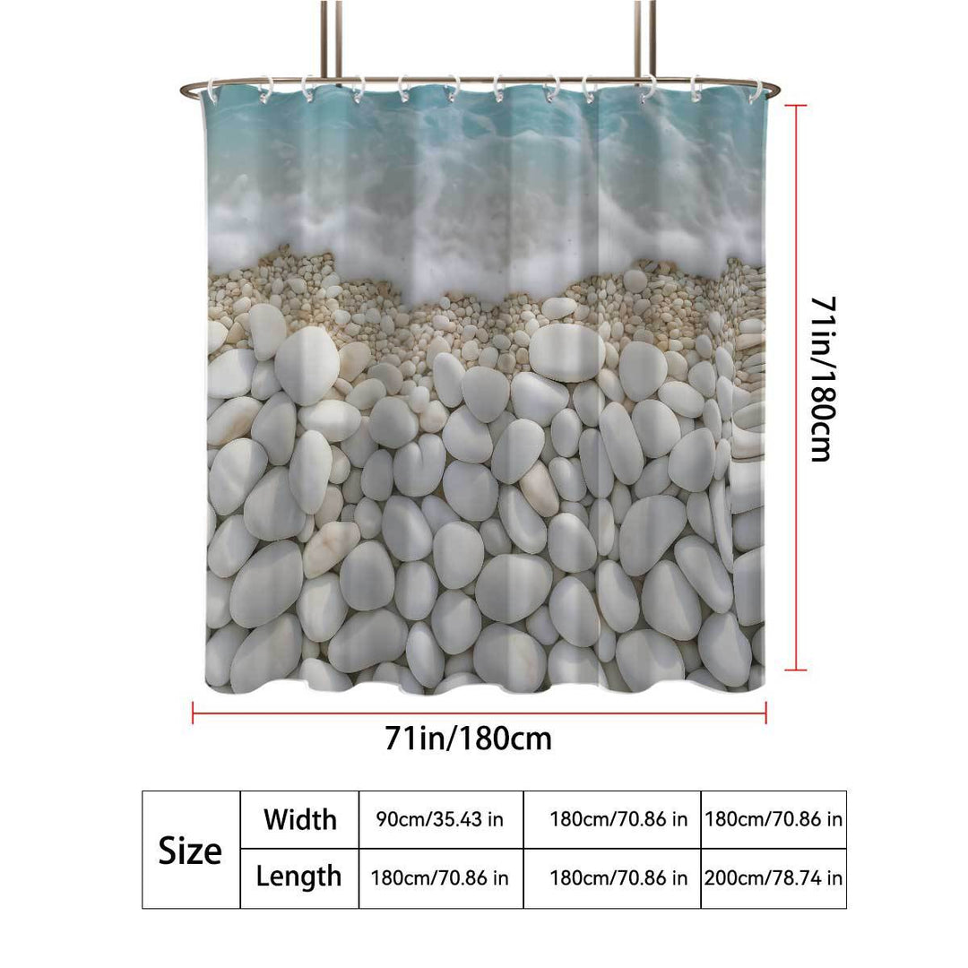 Coastal-Inspired Artistic Shower Curtain Kalsten