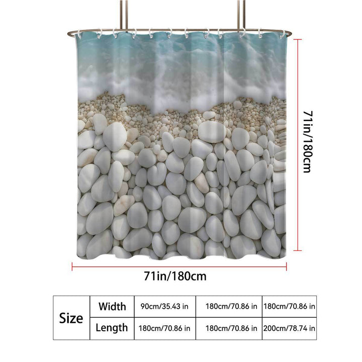 Coastal-Inspired Artistic Shower Curtain Kalsten