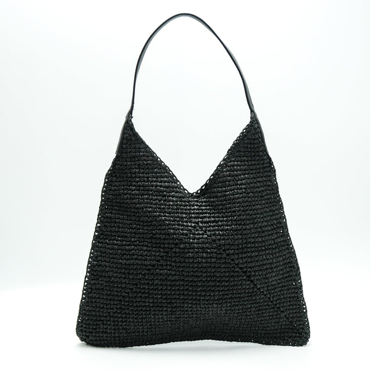 Hand-crocheted shoulder bag with modern design Kalsten