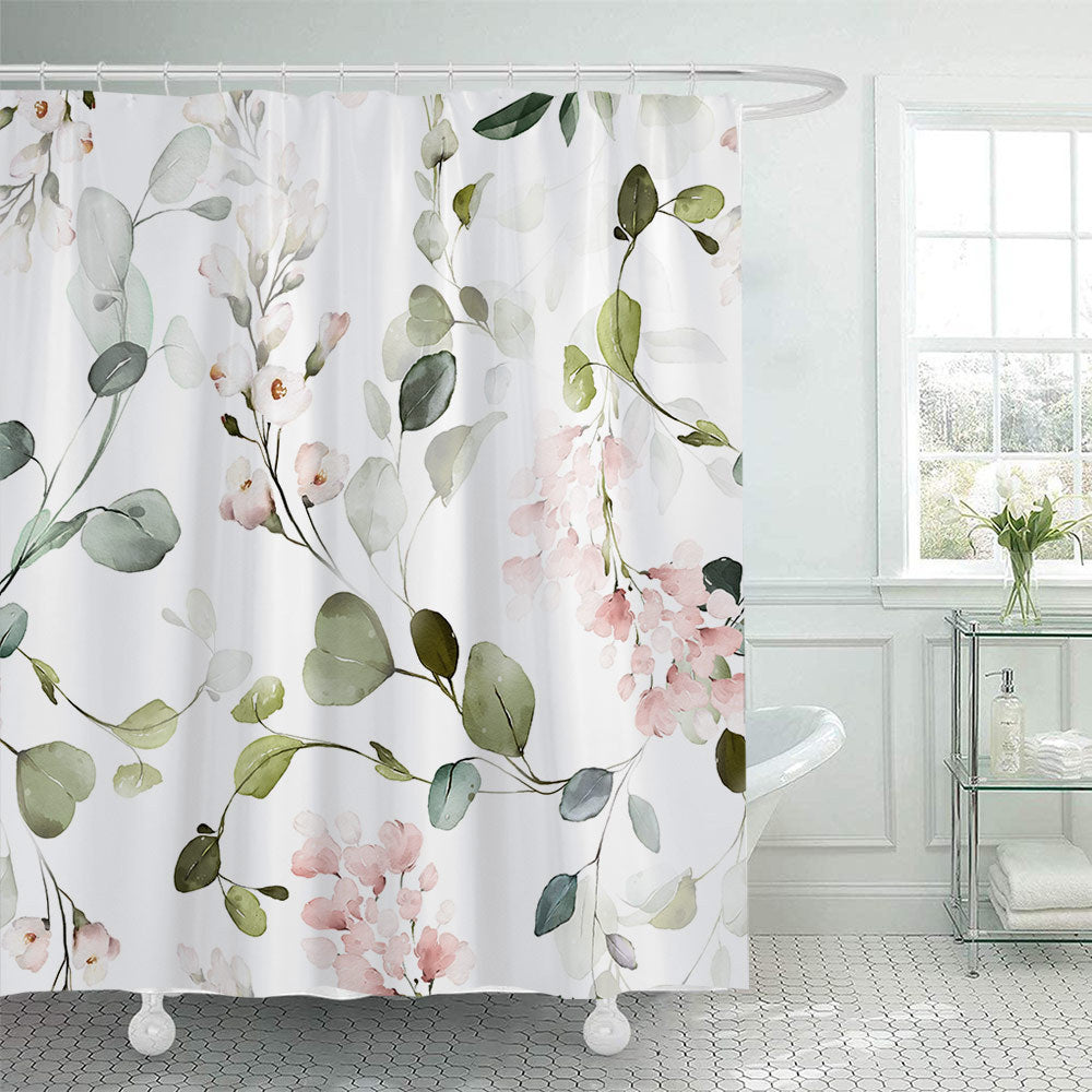 Floral Patterned Shower Curtain Kalsten