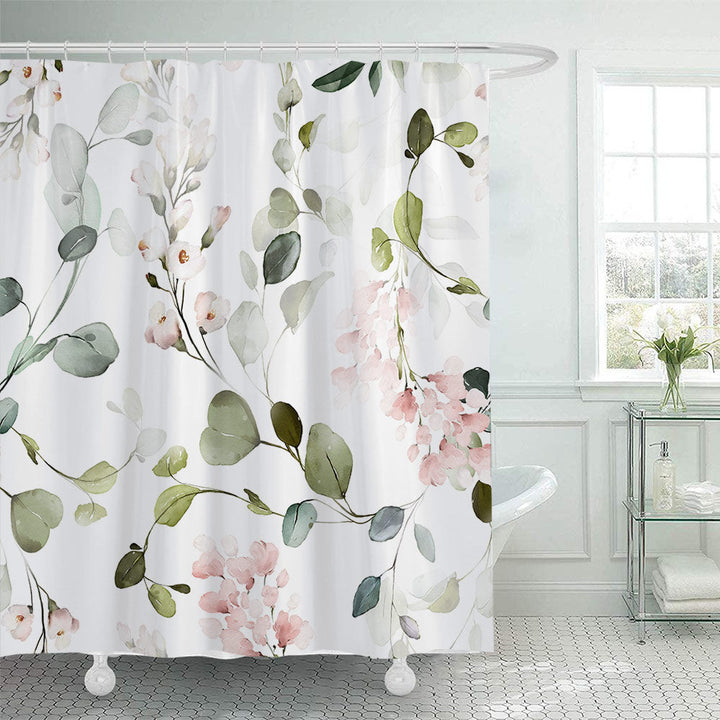 Floral Patterned Shower Curtain Kalsten