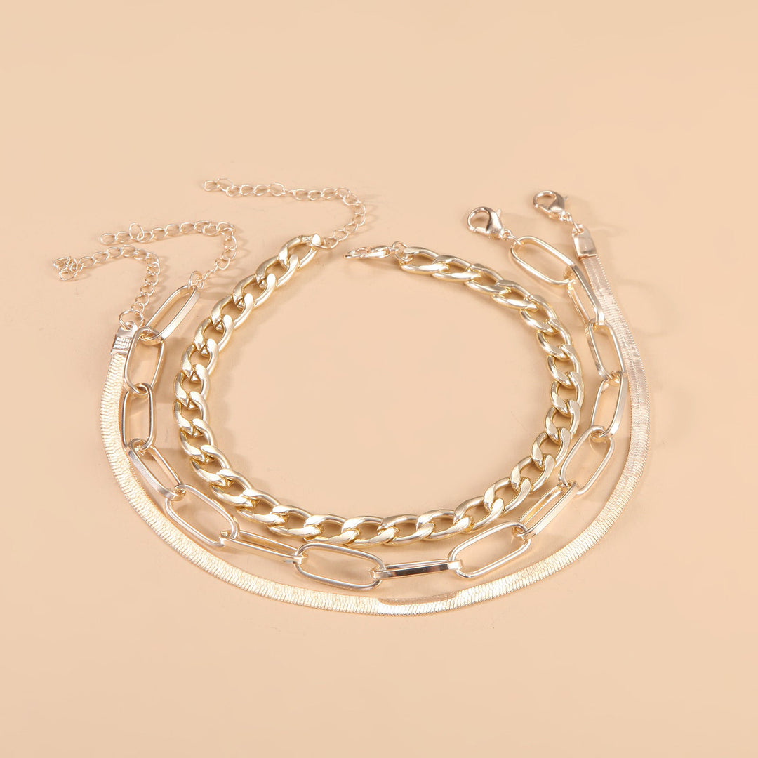 Twisted Silver Chain Bracelet Kalsten