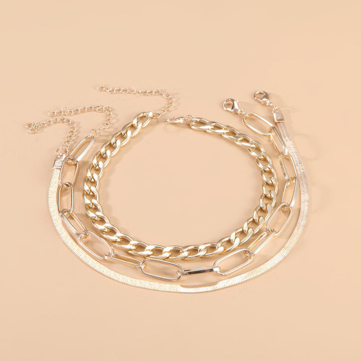 Twisted Silver Chain Bracelet Kalsten