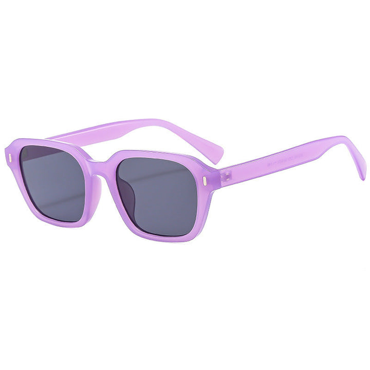 Ladies Square Sunglasses with Stylish Transparent Frame and UV Protection Kalsten