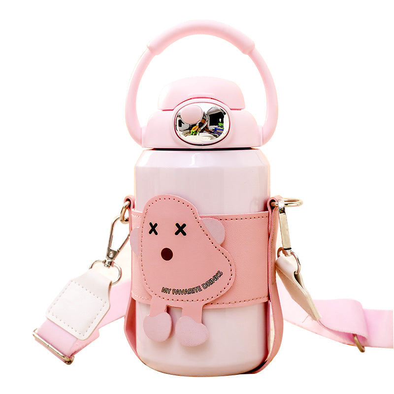 Women's Insulated Drinking Bottle with Practical Carrying System and Cute Design Kalsten