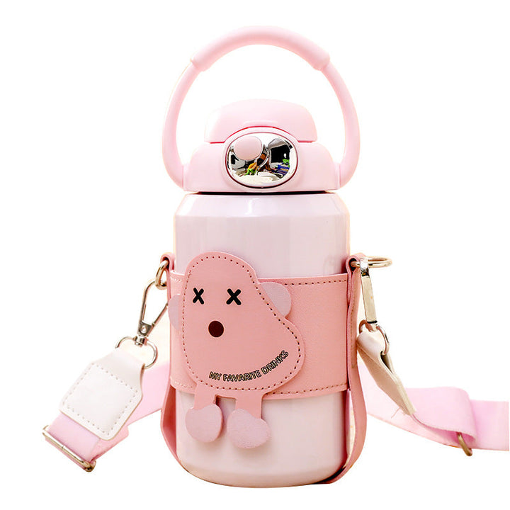 Women's Insulated Drinking Bottle with Practical Carrying System and Cute Design Kalsten