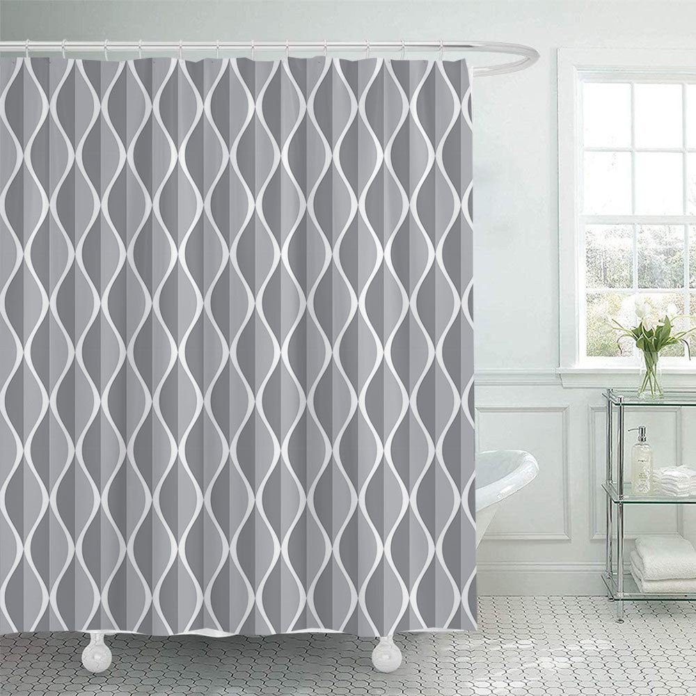 Modern Geometric Shower Curtain Kalsten
