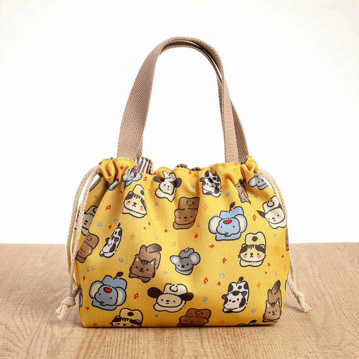 Drawstring Cat-Themed Storage Bag Kalsten