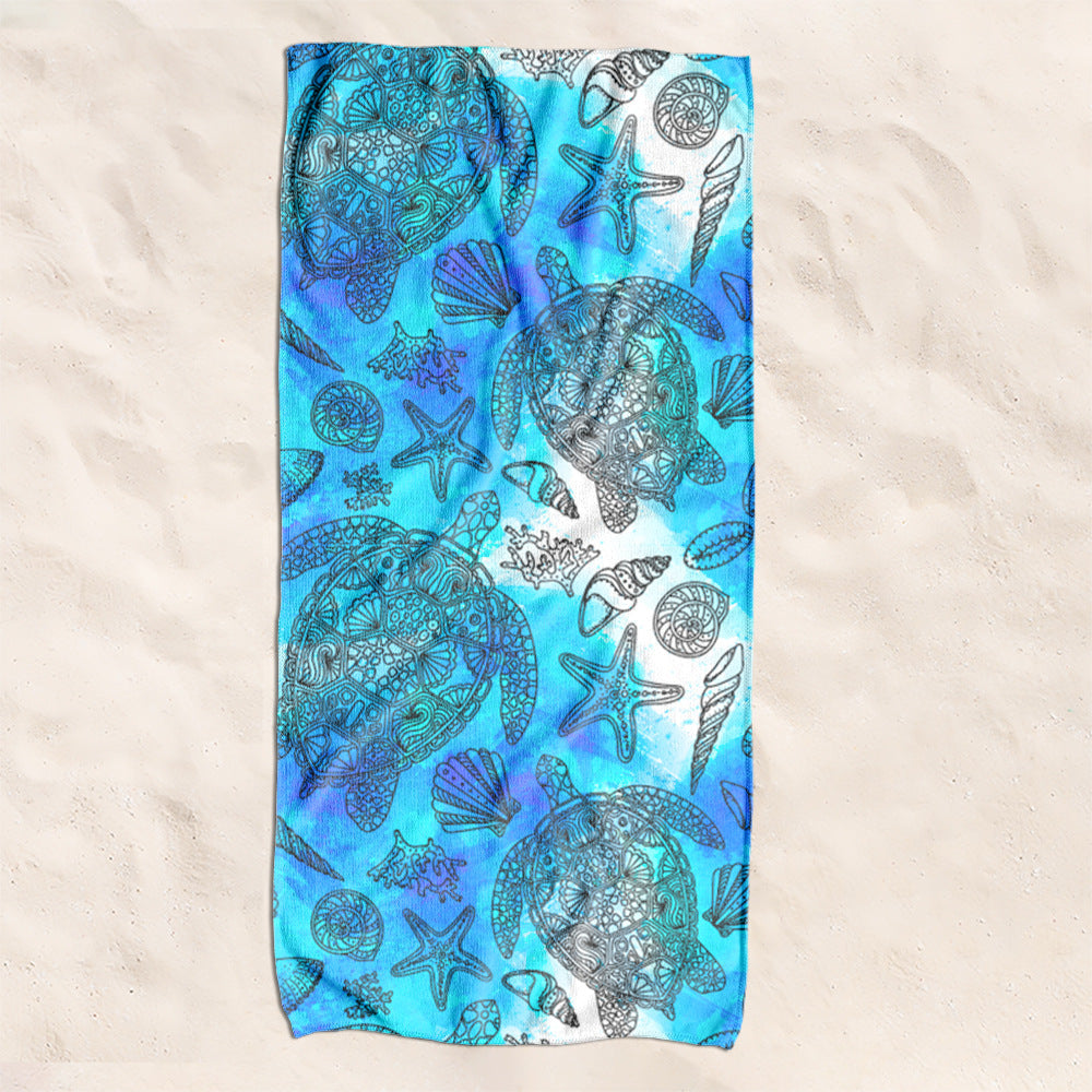 Beach towel with creative turtle pattern Kalsten