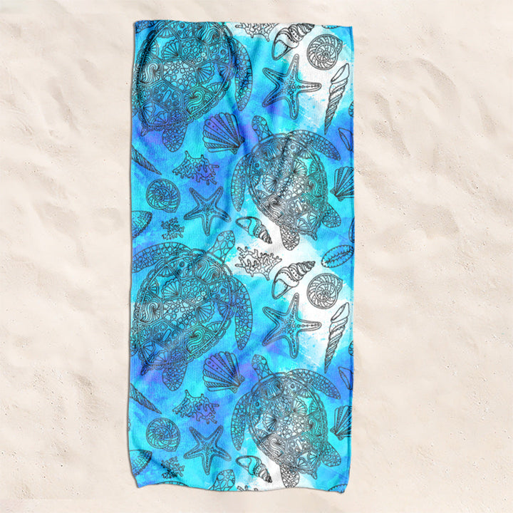 Beach towel with creative turtle pattern Kalsten