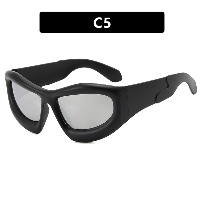 Women's sporty sunglasses with protective UV filter and thick frame Kalsten