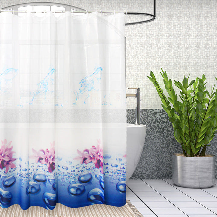 Floral Water-Resistant Shower Curtain Kalsten