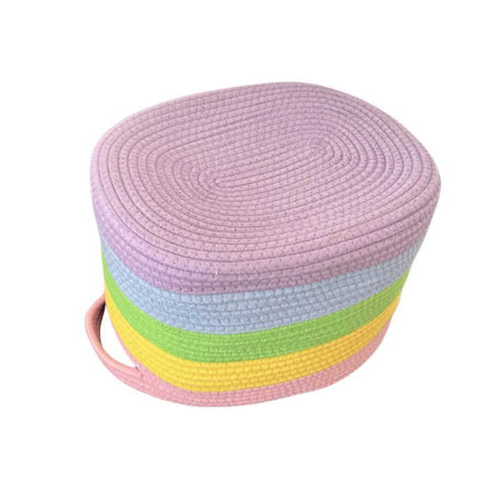 Women's storage basket with colorful stripes Kalsten